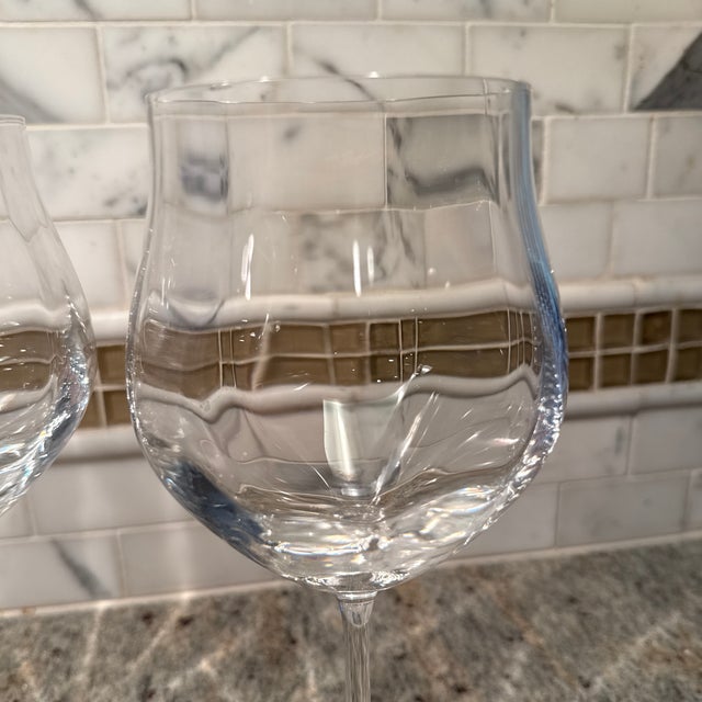 Saint-Louis Twist 1586 Mature Wine Crystal Glasses Set of 2 France For Sale In San Francisco - Image 6 of 7