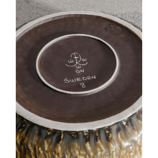 1950s Large Stoneware Rubus Dish by Gunnar Nylund, 1950s For Sale - Image 5 of 6