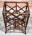 Vintage Hollywood Regency / Chinoiserie Burnt Bamboo & Rattan Wine Rack For Sale - Image 9 of 11