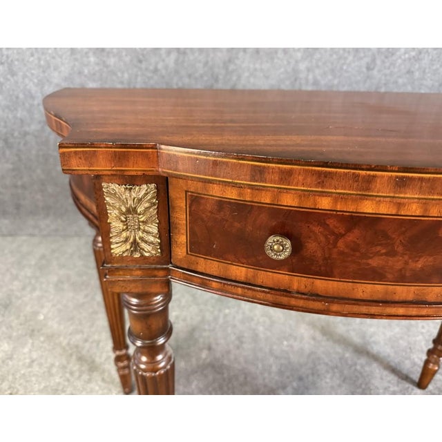 Maitland-Smith Regency Reed 36″ Console Table For Sale - Image 9 of 11