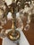 Vintage Spanish Brass & Crystal Candelabra Lamp For Sale In San Francisco - Image 6 of 14