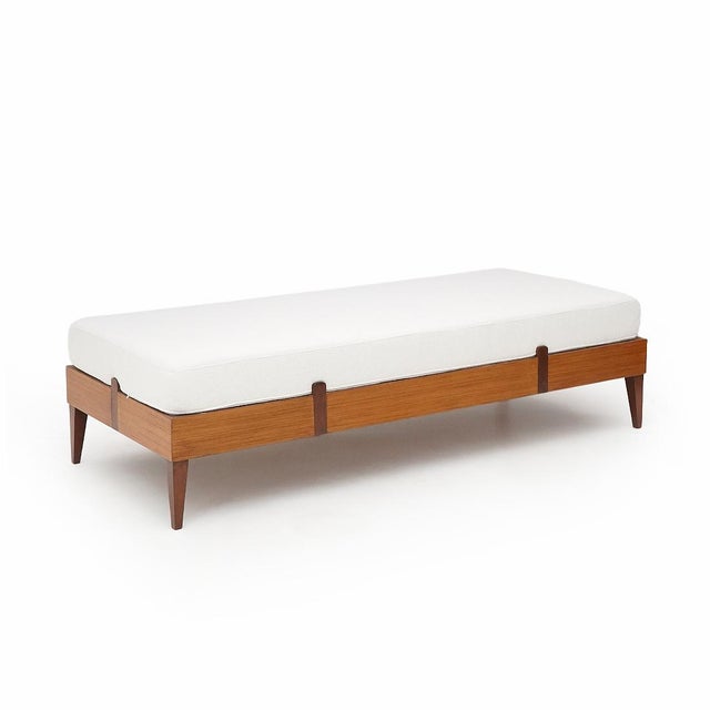 Wood Vintage Daybed with Wooden Frame, 1950s For Sale - Image 7 of 15