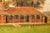 Green Charming Antique Framed Oil Painting English Cricket Pavilion Sports Victorian Architecture Home Wall Decor For Sale - Image 8 of 15