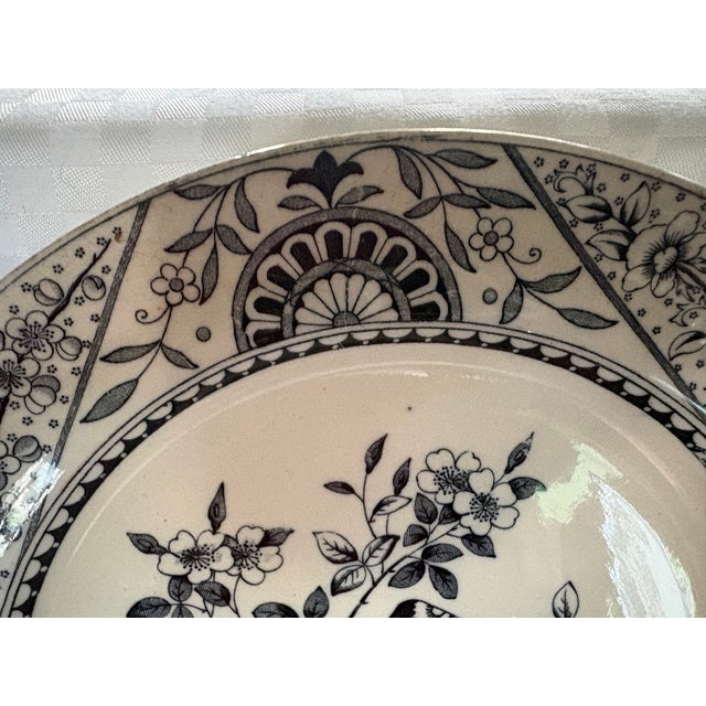 Cream 19th Century English Transferware Plate For Sale - Image 8 of 13