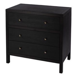 Nora 34 in. W Wood 3 Drawer Chest, Antique Coffee For Sale