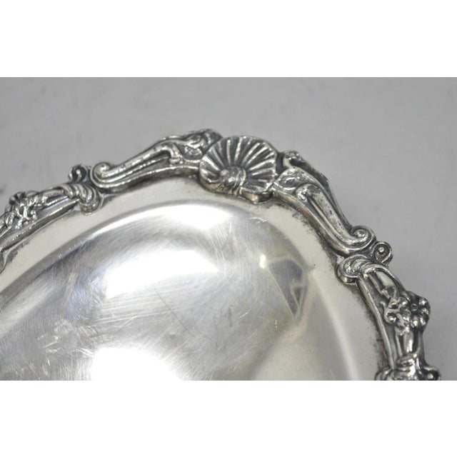 Vintage Victorian Style Silver Plated Ova Trinket Serving Dish (D) For Sale - Image 10 of 18