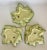 Vintage Portuguese Faiancas Neto & Gomes Hand-Painted Majolica Leaf Canapé Plates- Set of 3 For Sale In San Antonio - Image 6 of 12