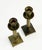 Metal Pair of Petite Vintage Brass Candlesticks For Sale - Image 7 of 12