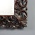 Brown Early 20th Century Baroque Lacquered Wood Mirror, Italy For Sale - Image 8 of 10