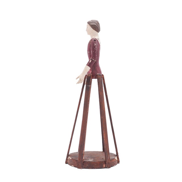 French French Folk Art / Santos Cage Doll With Articulated Arms, 1800-25 For Sale - Image 3 of 12