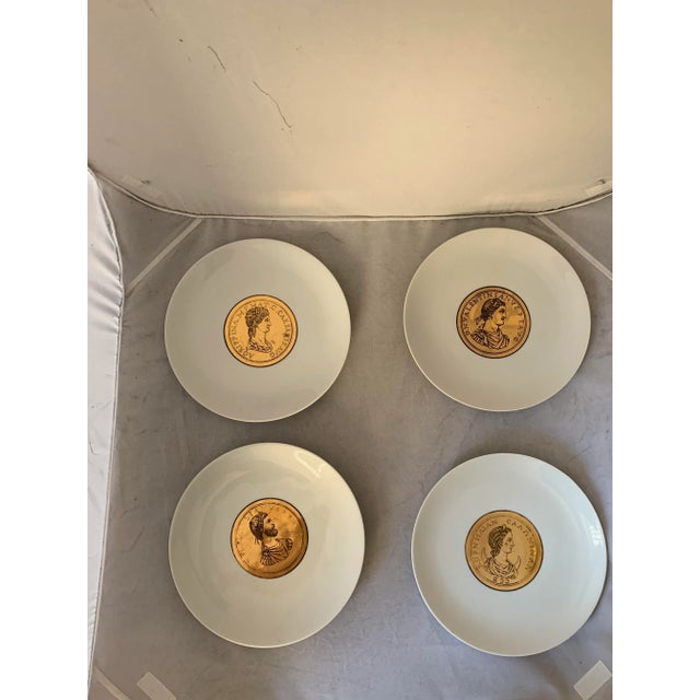 Emporers Plates by Atelier Fornasetti, 1940s, Set of 4 For Sale - Image 12 of 12