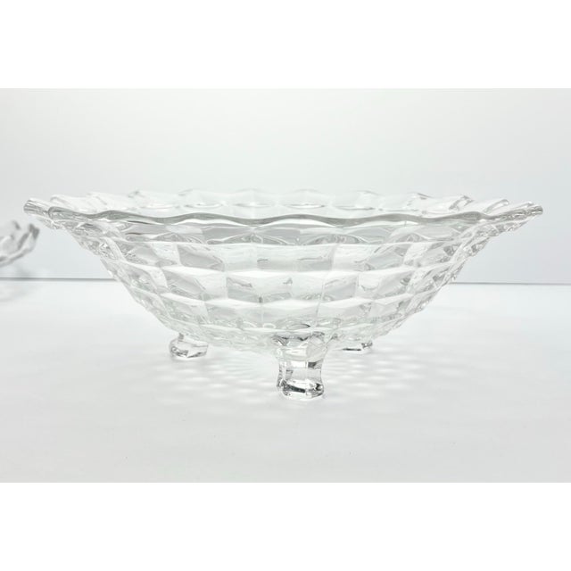 1960s Fostoria “American” Glass Dinnerware Serving Hostess Set - 6 pcs For Sale - Image 10 of 12