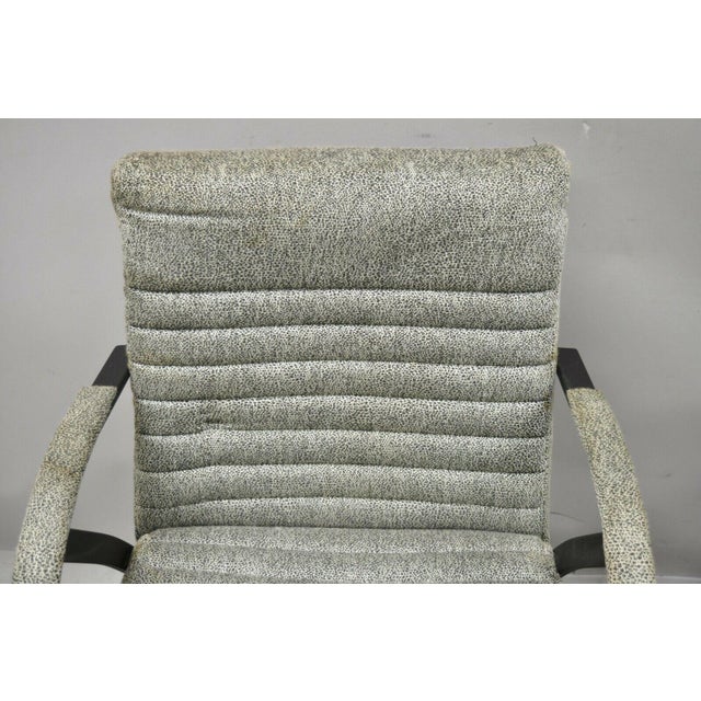 Mid Century CalStyle Furniture Art Deco Metal Frame Lounge Arm Chairs