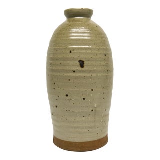 Coiled Studio Pottery Vase Signed J B For Sale