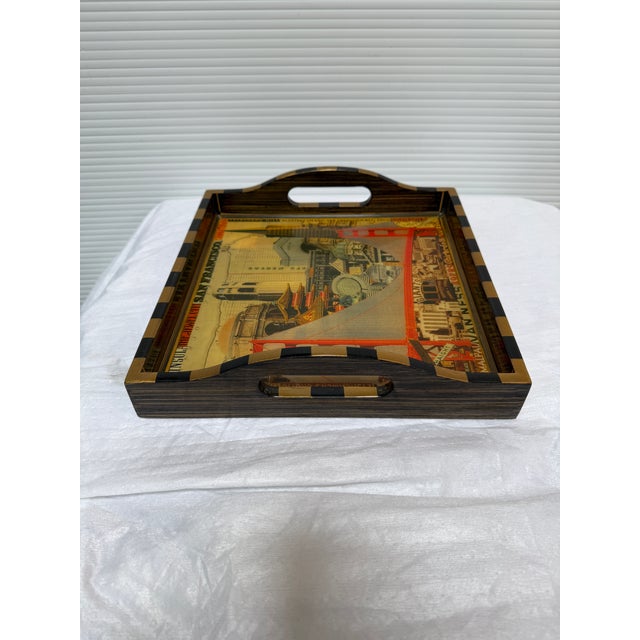 Design Plus Gallery presents the Made for Gumps Lacquered Tray by Annie Modica. Annie Modica's beautiful decoupage...