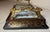 Antique 19th Century French Boulle Wood Brass Original Watercolor Vanity Tray For Sale - Image 12 of 14