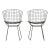 Mid-Century Modern Mid 20th Century Black Aluminum Dining Chairs Attributed to Bertoia for Knoll- Set of Four For Sale - Image 3 of 12