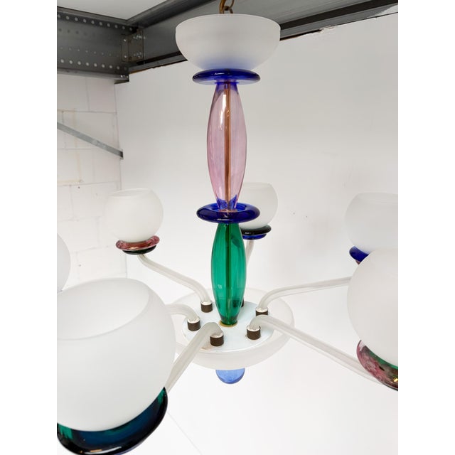 1960s Italian Murano Glass Chandelier, 1960s For Sale - Image 5 of 18