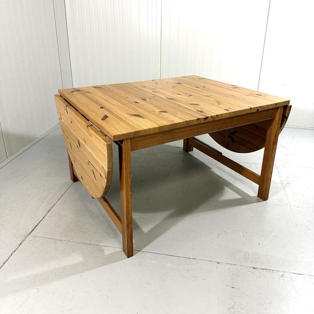 Large Drop-Ear Dining Table attributed to Karin Mobring for Ikea, 1970s For Sale - Image 11 of 18