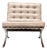 Barcelona Chair in Beige Volo Leather by Ludwig Mies van der Rohe for Knoll Inc. / Knoll International, 2010s For Sale