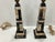 Pair of 1930s Inlay Marble Lamps For Sale - Image 9 of 9