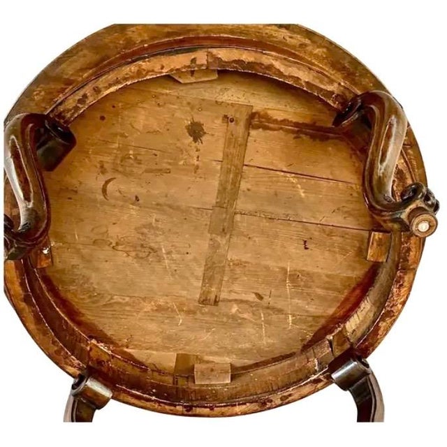 19th Century Italian Marquetry Inlaid Round Center Table For Sale - Image 5 of 11