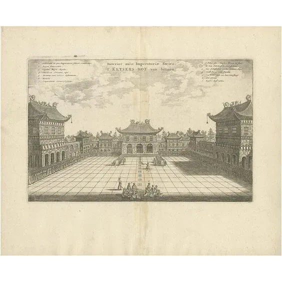 17th Century Nieuhof, Imperial Palace in Peking, 1668, Paper For Sale - Image 5 of 5