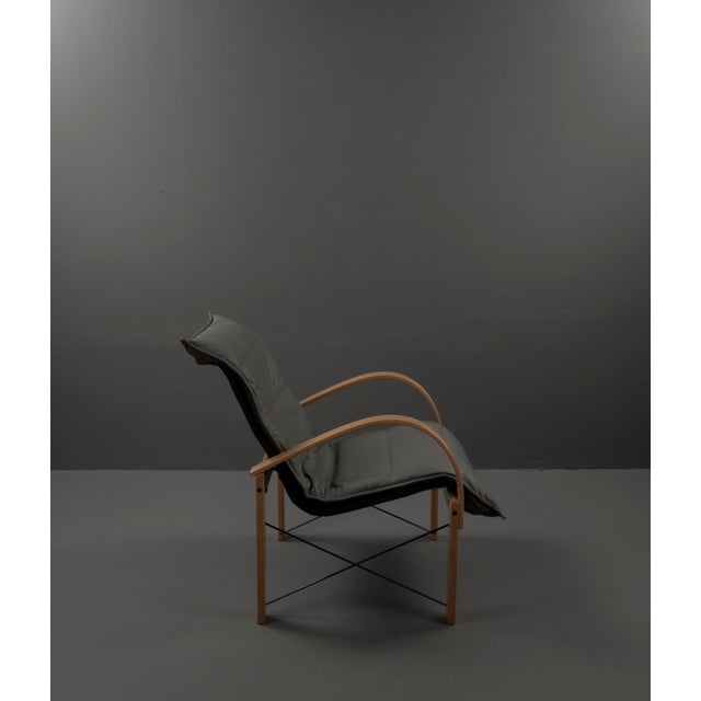 Leather Armchair by Tord Björklund for Ikea, 1980s For Sale - Image 10 of 18