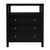 Spritely Home Accent Furniture Nora 27 in. W Rectangular Wood 3 Drawer Tall Nightstand with Open Shelf on Top, Antique Coffee For Sale - Image 4 of 8