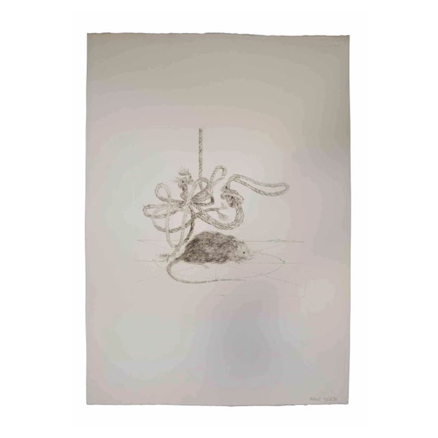 Leo Guida, The Mouse, Original Etching, 1970s For Sale