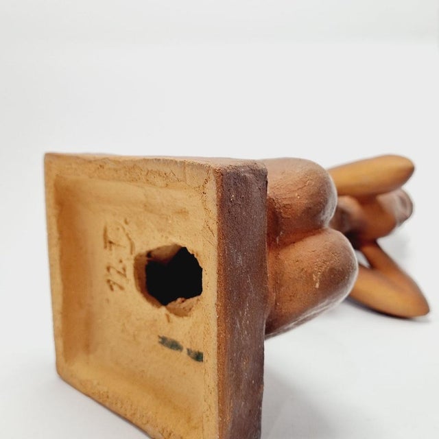 Mid-Century Ceramic Sculpture of Kneeling Nude by Jitka Forejtová for Jihokera, 1960s For Sale - Image 11 of 15