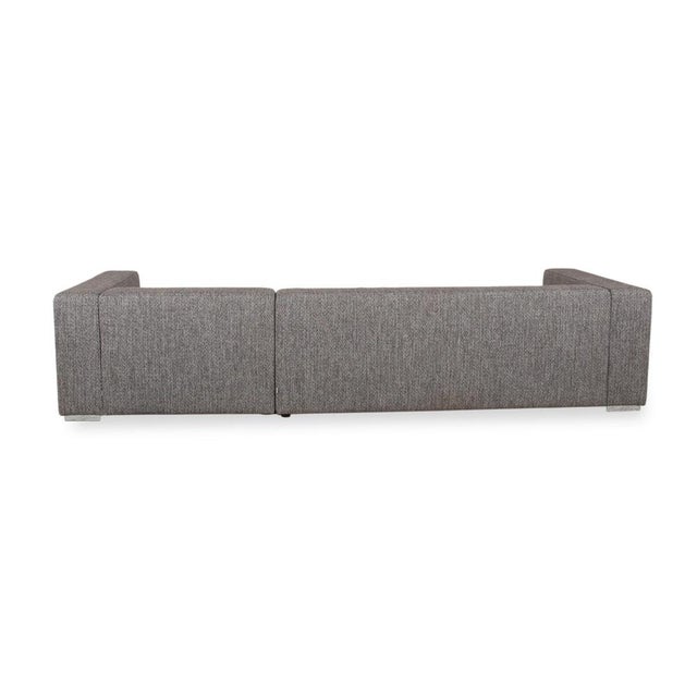 Cenova Set Fabric Corner Sofa and Ottoman in Grey by BoConcept, Set of 2 For Sale - Image 18 of 18