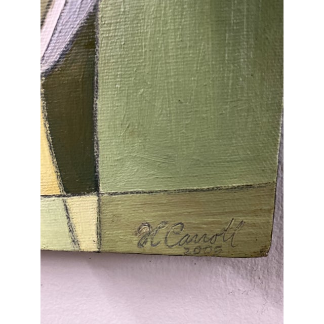 Small Abstract Acrylic on Canvas Painting by H. Carrol For Sale - Image 10 of 12