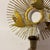 Curtis Jere 1960s Mid Century Modern Atomic Gold Metal Flying Geese Sunburst Wall Candle Sconce 1 Piece For Sale - Image 4 of 11
