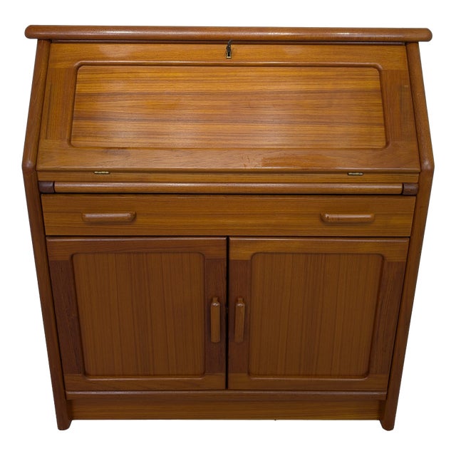 Secretary Desk in Teak For Sale