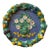 Large Vintage Italian Majolica Della Robbia-Style Fruit Garland Wall Charger, Floral Center, Marked Italy For Sale