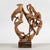 Stylized wooden sculpture created by luigi balducci 1970 has many woodworm holes, it has already been given the anti-...