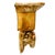 Vintage Neoclassical Gold Gilt Ram Head Wall Bracket Shelf & Corbel Wall Pocket Planter For Sale - Image 4 of 10