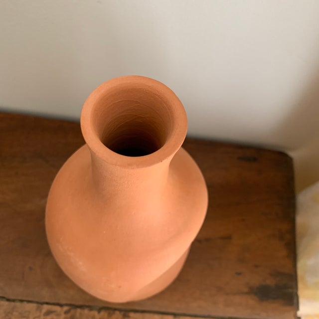 2010s Modern Terracotta Form Vase For Sale - Image 5 of 8