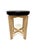 Mid-Century Modern Oak and Leather Stool from Luxus, 1960s For Sale - Image 3 of 8