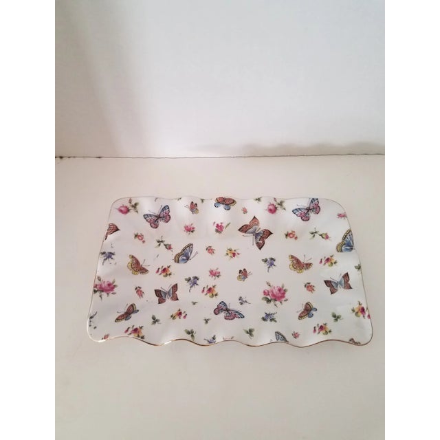 1970s Mayfair Collection Jay Porcelain Butterfly Platter For Sale In Phoenix - Image 6 of 6