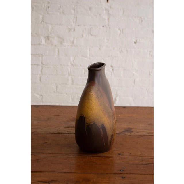 Haeger Royal Haeger “Earth Wrap” Flask Form Vase For Sale - Image 4 of 13