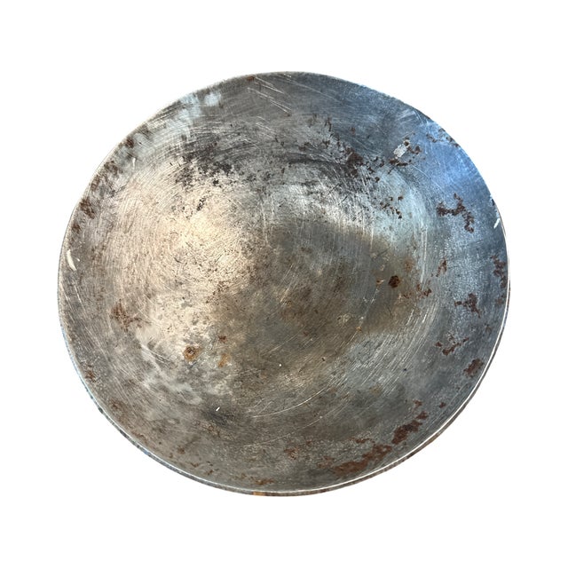 1960s Mid-Century Modern Brutalist Cast Brass Tripod Bowl With Spherical Feet For Sale In West Palm - Image 6 of 6