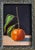 Original Realistic Oil Painting of a Mandarin Orange in Ornate Gold Frame For Sale - Image 4 of 5
