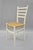 Vintage Italian Gio Ponti Style Side Chair. Item features solid wood construction, white finish, tapered legs, woven rope...