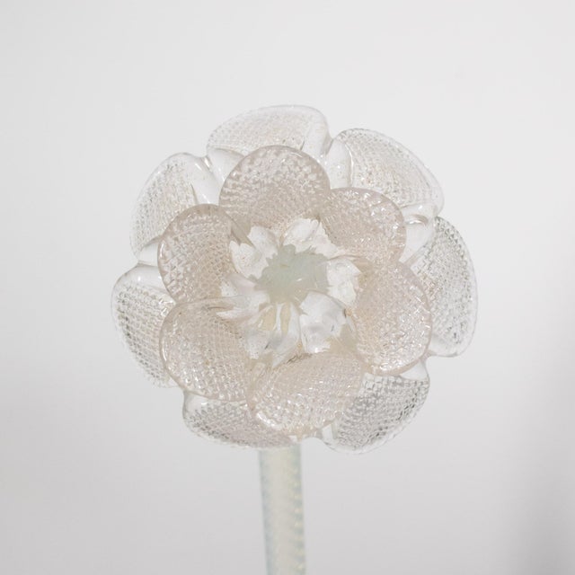 Vintage Ca'Rezzonico Style Gold Infused and Opaline Murano Chandelier For Sale - Image 10 of 12