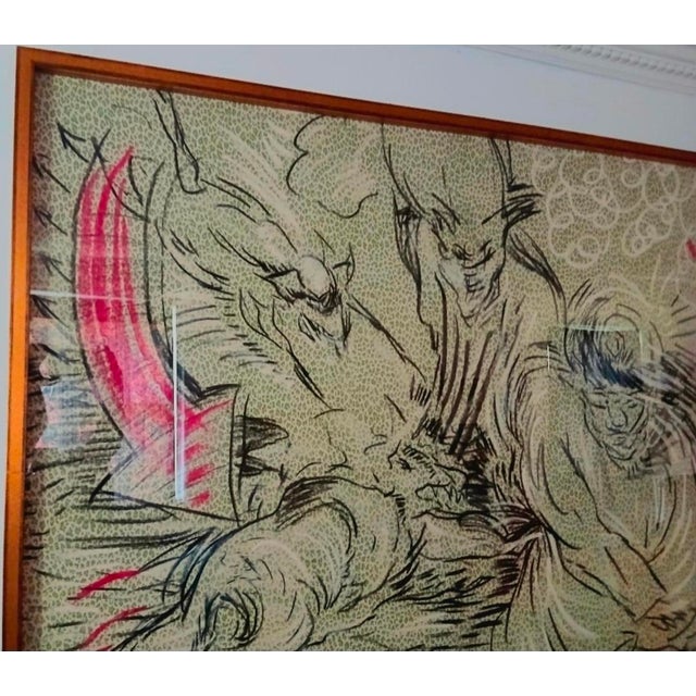 2010s Laurie Anderson “Fabric 4” Painting, 2012 – Oil on Fabric, 60x60, Vito Schnabel Gallery For Sale - Image 5 of 6