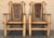 Budji Layug Style Majestic Pair of Bamboo Pagoda Throne Chairs . Set in very good vintage condition Height to the arms :...