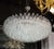Modernist Handblown Murano Translucent Glass and Chrome Polyhedral Chandelier For Sale In New York - Image 6 of 8