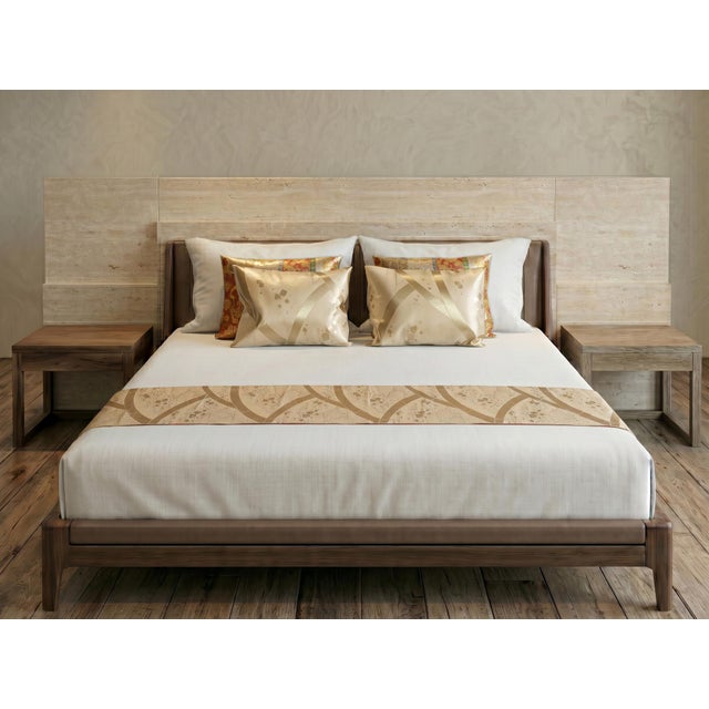 Japanese Ceremonial Silk Bed Runner Set by Renaras, Set of 5 For Sale - Image 6 of 11
